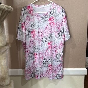 Brand new women’s size 3X stretchy t shirt silky soft Disney princesses